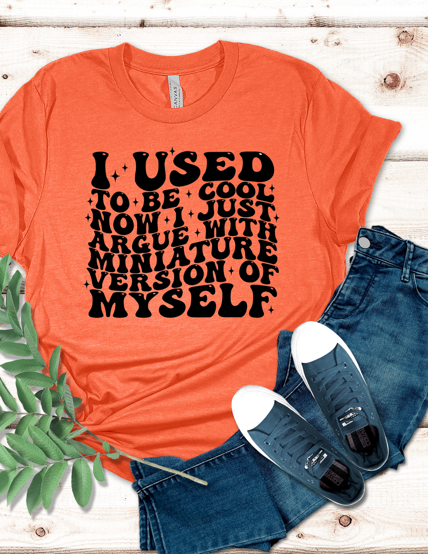 I used to be cool  now I just argue with miniature version of myself T-Shirt