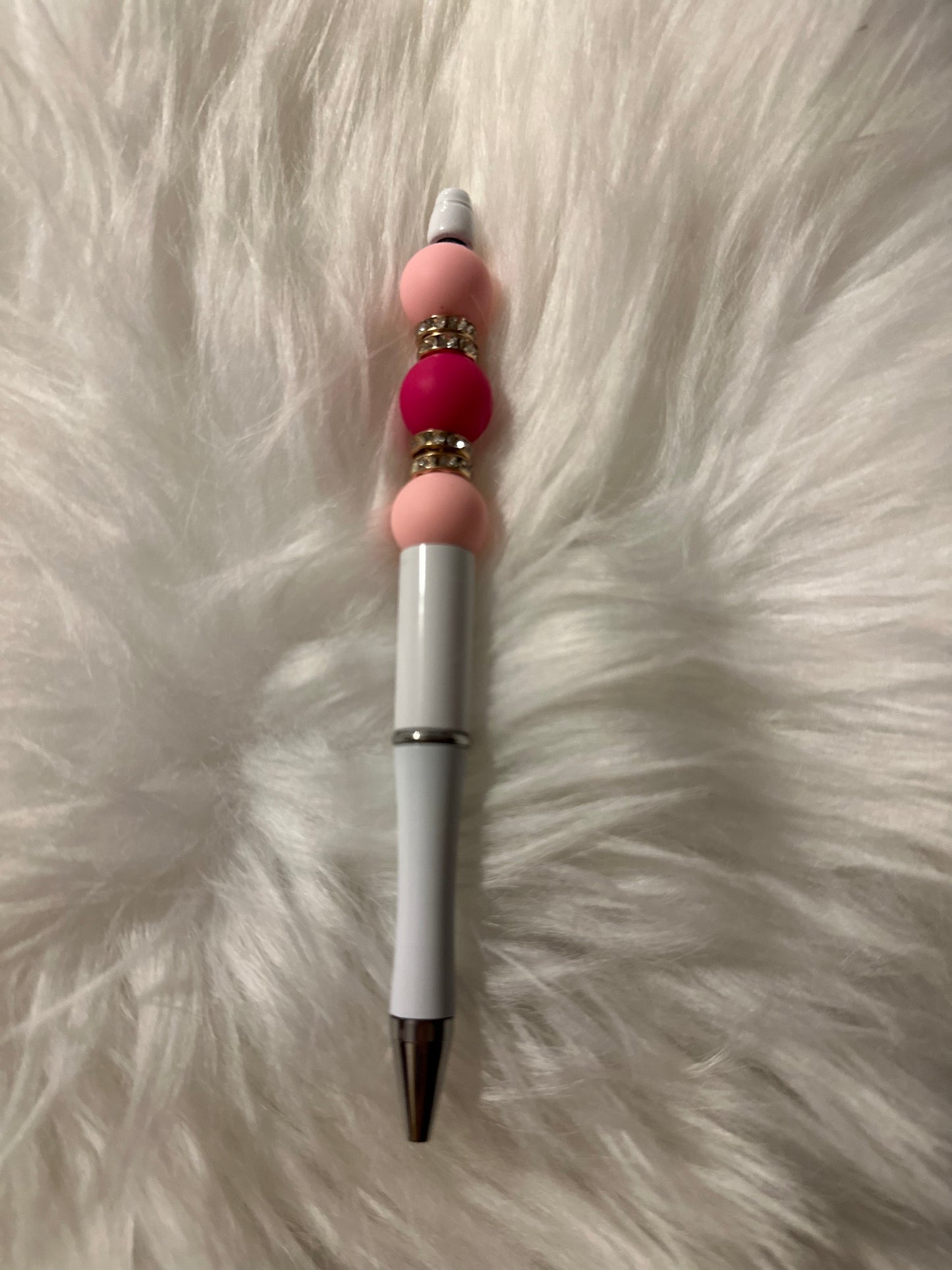 Custom Pack of 3 beaded pens