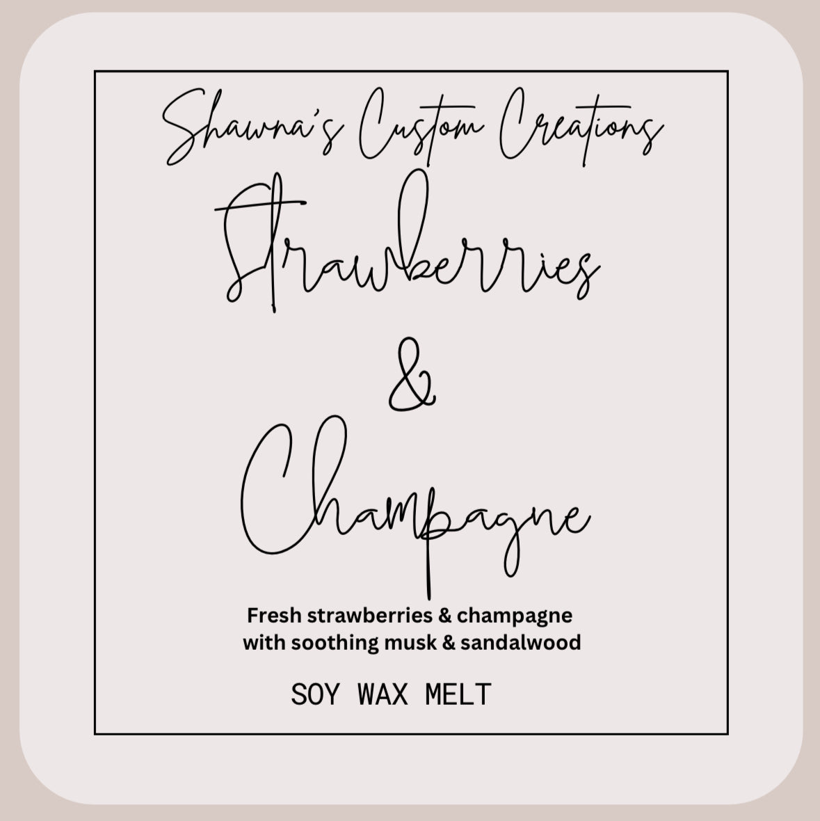 Strawberries & Champagne Wax Melts