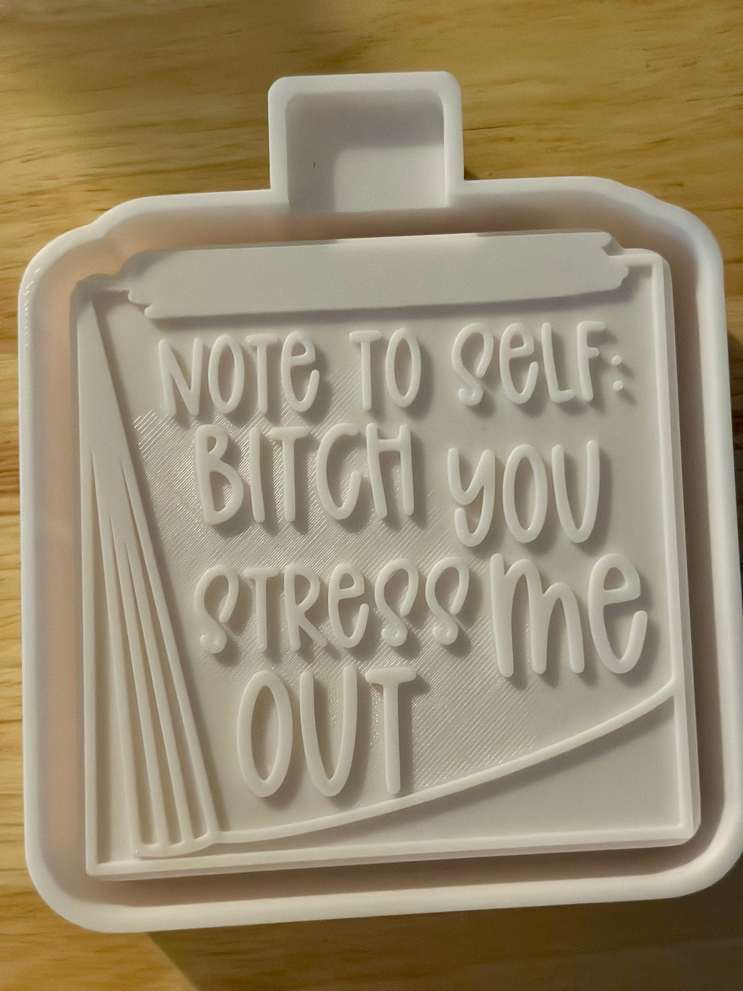 Note to self: bitch you stress me out mold