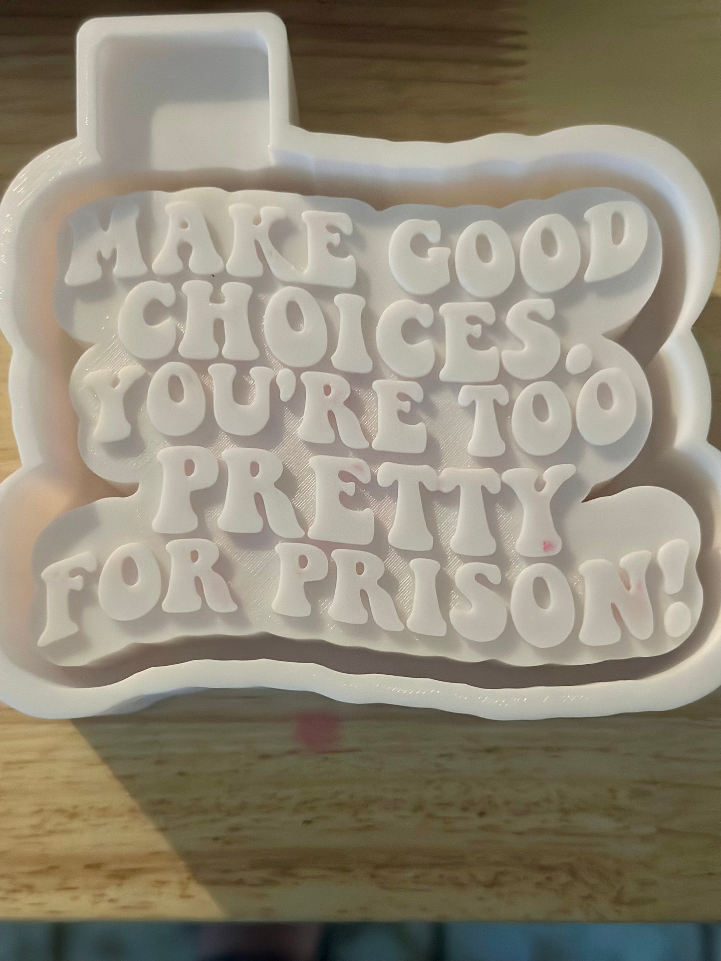 Make Good Choices, You’re too pretty for Prison Mold