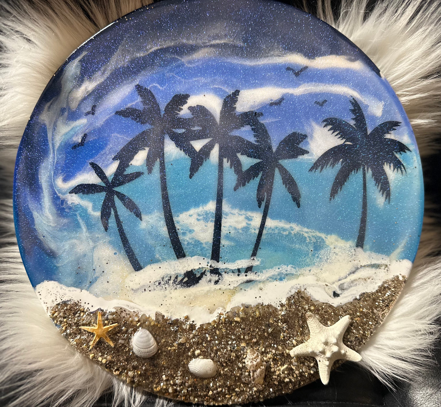 Resin Hanging Art Circles
