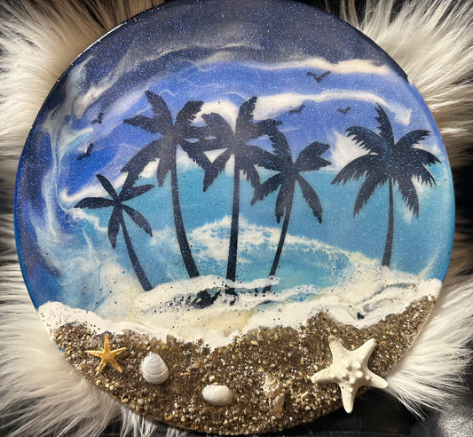 Resin Hanging Art Circles